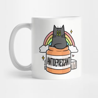 Antidepressant Cat Mug